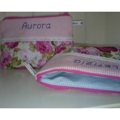 Kosmetiktasche Pink Lady, individualisierbar, Geschenk