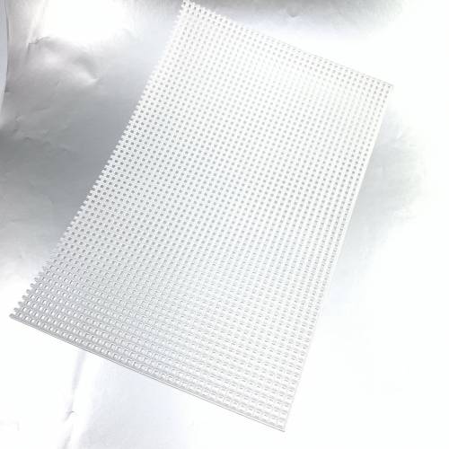 Kunststoff Stramin, weiß 23 x 15 cm