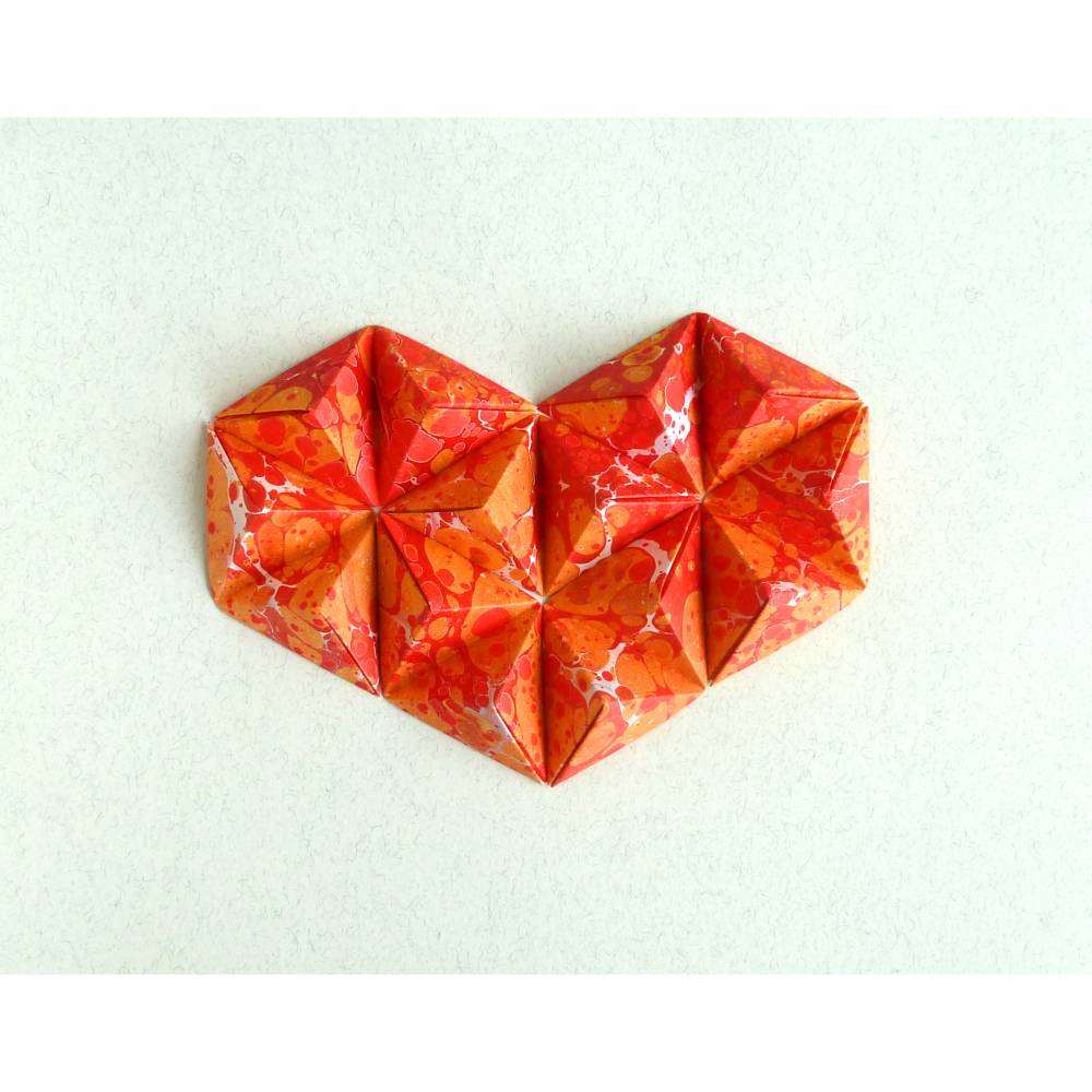 3D Herz // Origami-Herz Objektrahmen Bild 4