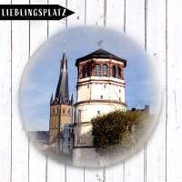 Düsseldorfer Schlossturm & Sankt Lambertus Button
