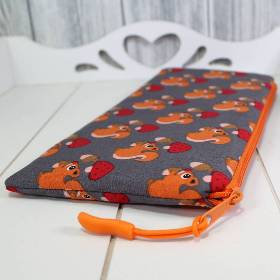 Mäppchen # Täschchen Etui Tasche Eichhörnchen Stifte Schminken Krimskrams Geschenkidee Schwester Freundin Mutter Tante