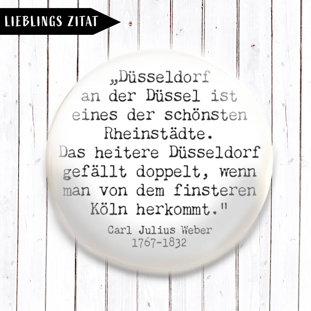 Zitat Carl Julius Weber Magnet Bild 1