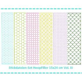 Stickdateien Set HoopFiller 15x24 Vol. III