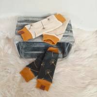 Beinstulpen aus Wolle/Seide für Babys und Kleinkinder Größe 2 (passend für kl. Speckbeinchen ab 4 Monaten bis ca 1,5/2 J