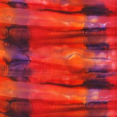 Patchworkstoff Batikstoff in leuchtendem rot, orange gelb und lila für Patchwork, Nähen und Quilten