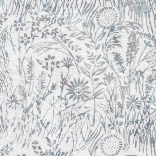 Patchworkstoff Batikstoff hell mit hellen blaugrünen Gräsern 6/295 reine Baumwolle Patchwork Nähen Quilten