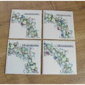 Glückwunschkarte, Geburtstagskarte "Hortensienkranz" aus der Manufaktur Karla