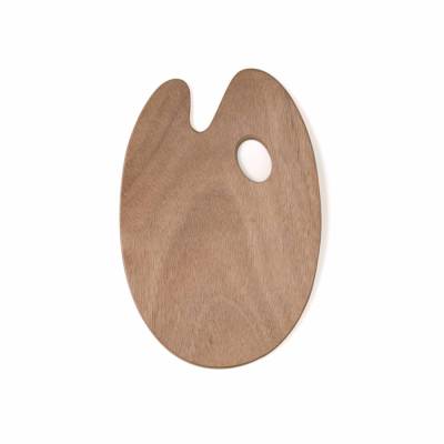 Holzpalette oval 20 x 30 cm