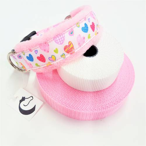Hundehalsband "Herzchen"~35-40 cm*verstellbar