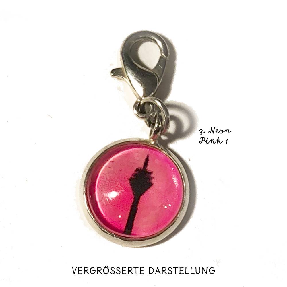 Unikat Heimatmotiv Rheinturm Pinktöne Mini Charmes Bild 5