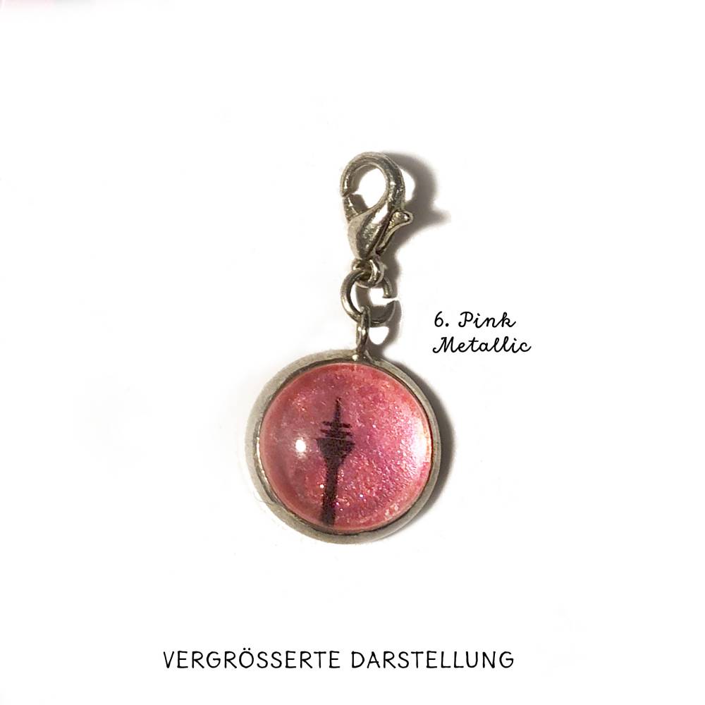 Unikat Heimatmotiv Rheinturm Pinktöne Mini Charmes Bild 8
