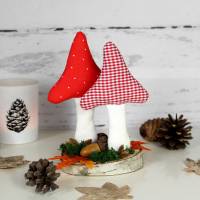 Pilze ~ Stoffdeko | Herbst | Gesteck | Geschenkidee