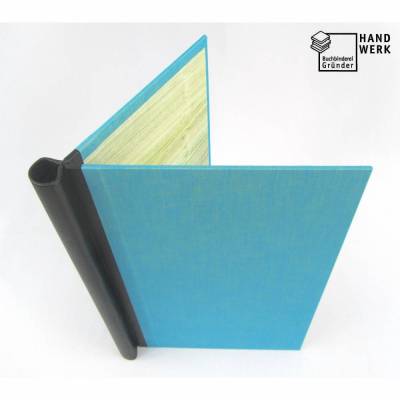 Klemm-Mappe für DIN A4, max. Füllhöhe 3 cm, türkis blau