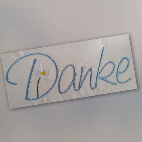 Danke Wort zum Sonntag NadelSprünge Stickdatei