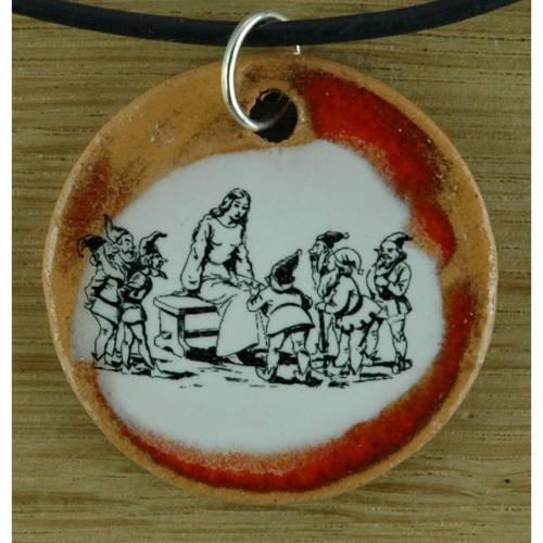 Schmuck Anhänger mit Schneewittchen Märchen Brüder Grimm Schmuck Kette Halskette Kettenanhänger Talisman Amulett Geschen