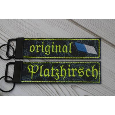 Schlüsselanhänger, bayerisch, Taschenanhänger, Taschenbaumler, Schlüsselband