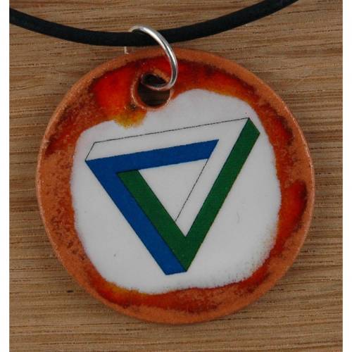 Orgineller Keramik Anhänger Unendlichkeit; Mathematik; Lehrer, Schmuck Halskette Geschenk Mädchen Jungen Frauen Talisman