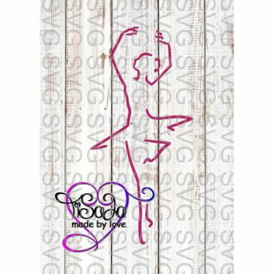 Plotterdatei "Ballerina" SVG, DXF, PNG