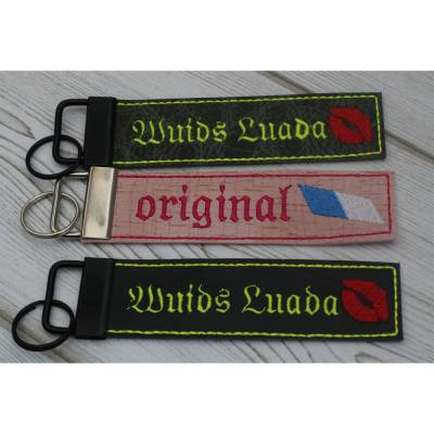 Schlüsselanhänger, bayerisch, Taschenanhänger, Taschenbaumler, Schlüsselband