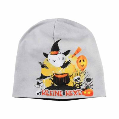 Wendebeanie Mütze Halloween "Kleine Hexe" Geschenk Übergangszeit