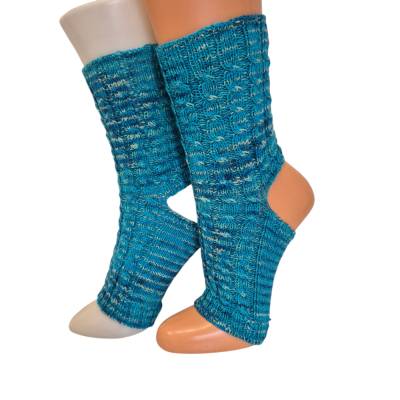 Yoga Socken mit Zopfmuster, Pediküre Socken Gr. 38/39