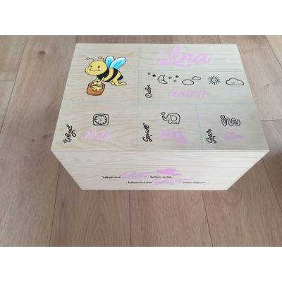 Erinnerungskiste aus Holz natur (Bine)