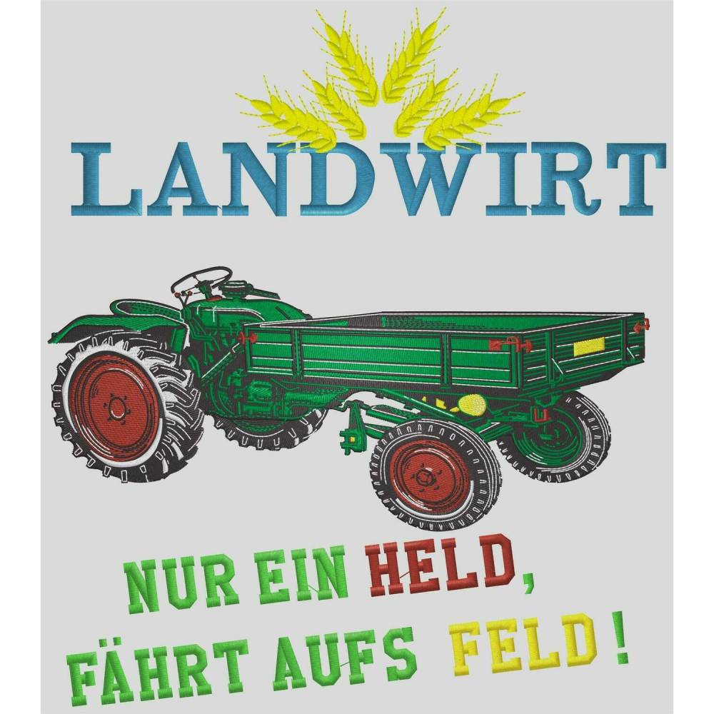 Traktor Oldtimer mit Spruch Bild 2