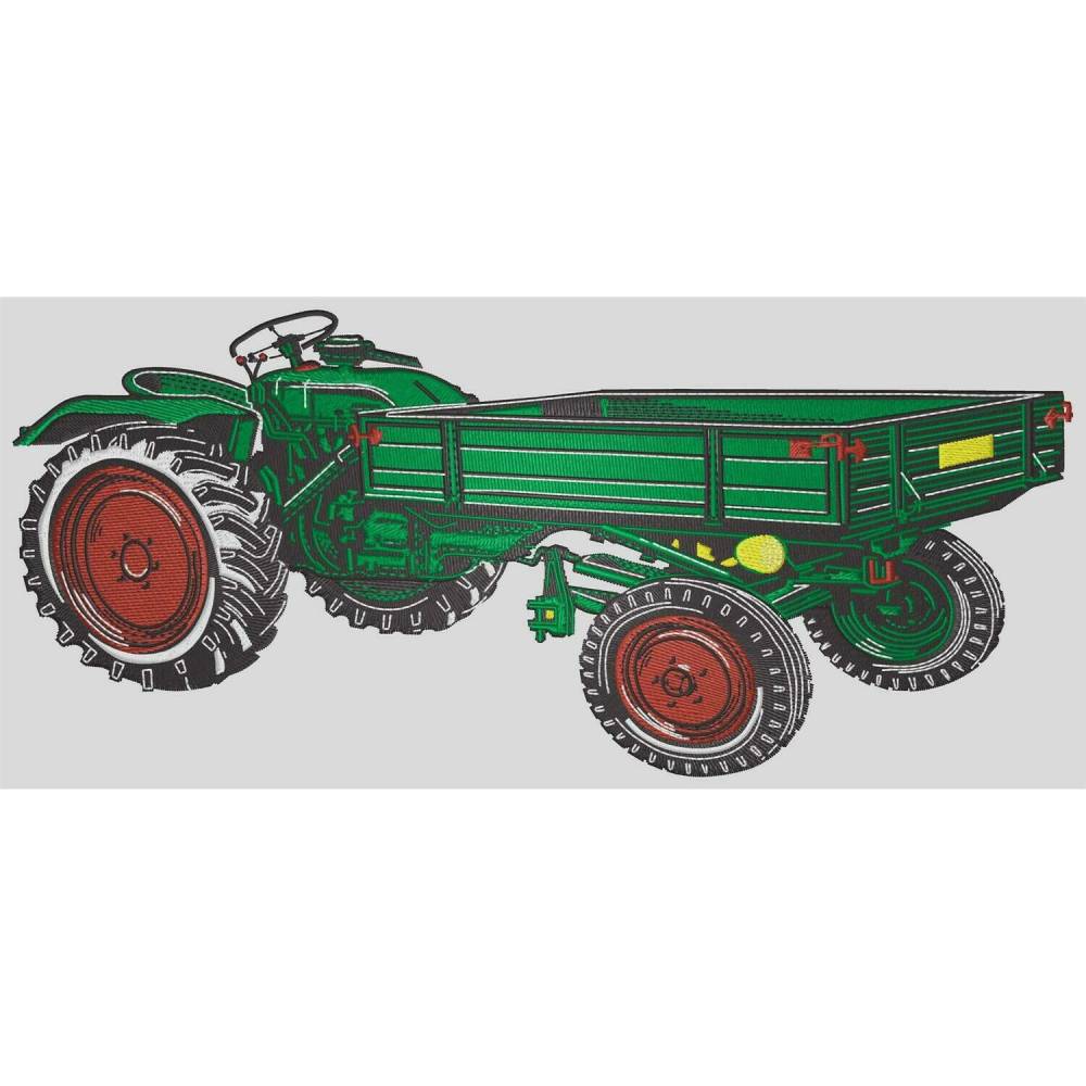 Traktor Oldtimer mit Spruch Bild 4