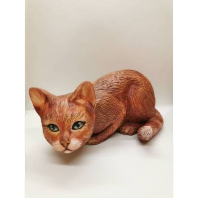 Tierurne handgemalt 0,9 L – Keramik Künstlerurne by Janus | Handarbeit & Unikat - Katze