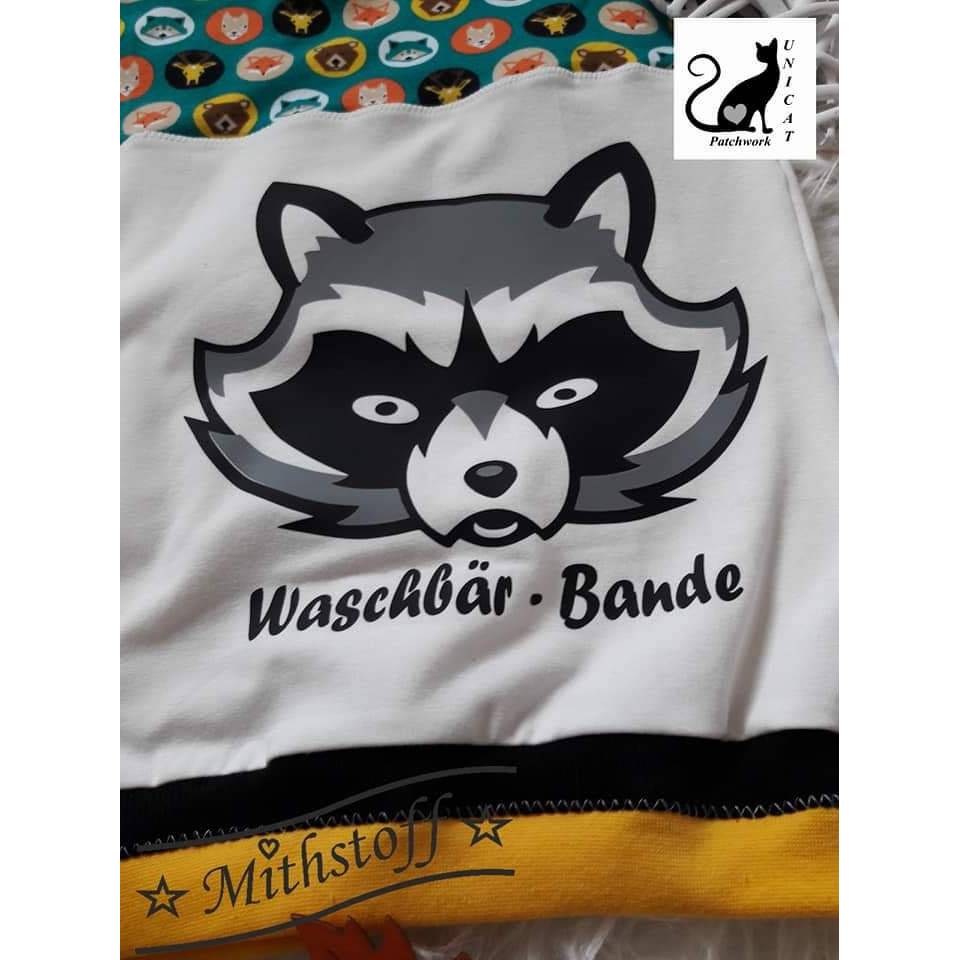 SVG - PNG - DXF - Datei - Waschbär - Plotterdatei - Racoon Bild 5