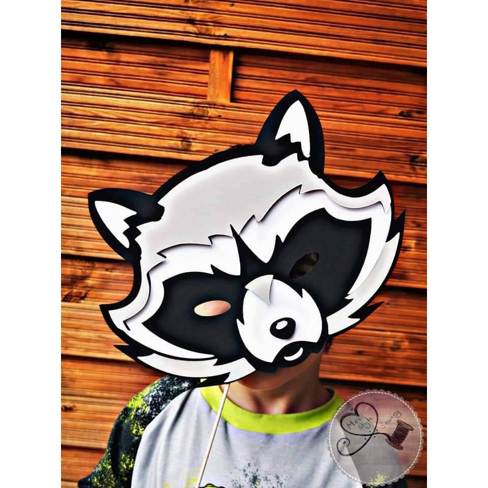 SVG - PNG - DXF - Datei - Waschbär - Plotterdatei - Racoon Bild 8