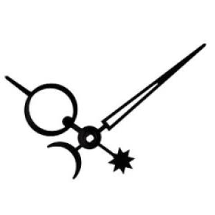 Uhr-Zeigerpaar 50/70 mm