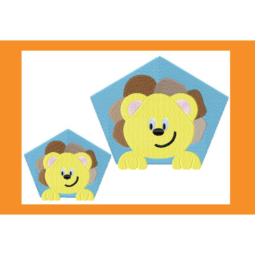 Stickdatei, Löwe Bild 1
