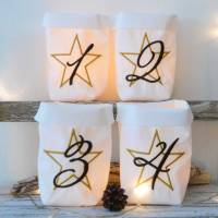 ITH Lichterbeutel Advent mit Stern und Zahl
