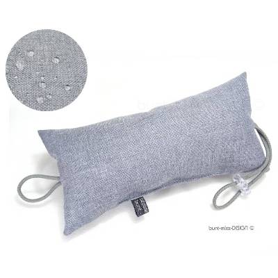 Türstopper hellgrau Leinen Struktur, wasserabweisend Outdoorstoff, Türpuffer, Geschenk für Männer, by BuntMixDESIGN