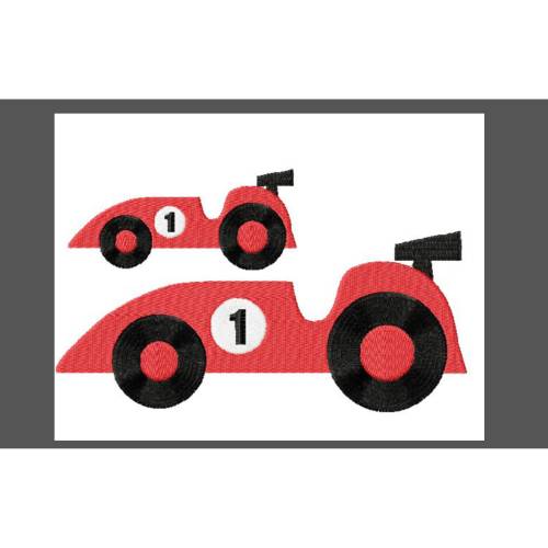Stickdatei, Rennauto 100x43  180x80 mm