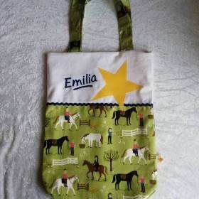 Kita-Tasche, Kinder Baumwollbeutel mit Namen, Wechselwäsche Beutel Kita 