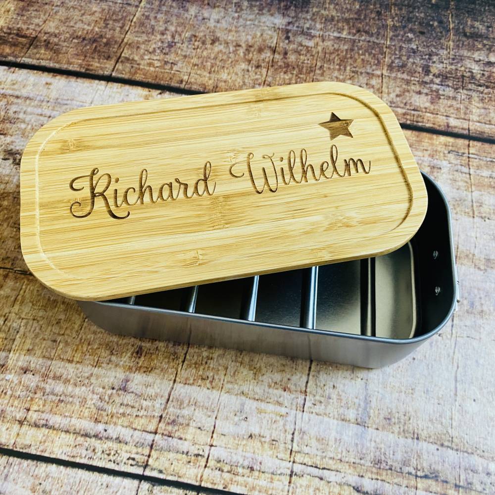 Brotdose Stern personalisiertes Geschenk Kindergarten Schule
