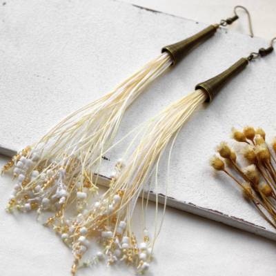 Lange Statement Ohrhänger "Maye" | Ohrschmuck im Boho Stil