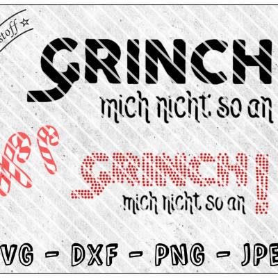 Plotterdatei - Grinch - Weihnachten - SVG - DXF - PNG - Jpeg - Datei - X-Mas - strass - Rhinestone