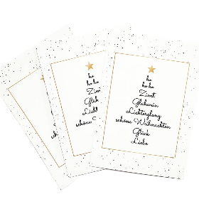 Weihnachtskarten | Postkarten im Set | DIN A6  | Weihnachtsmotiv I Wanddeko I Karte