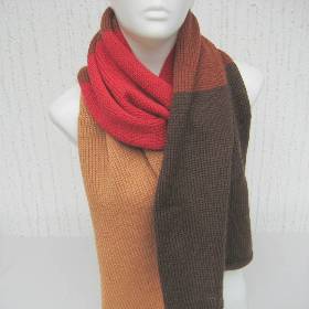Männerschal Damenschal gestrickter Schal mit Alpaka für Herbst und Winter ➜