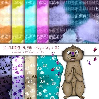 Erdmännchen Kombidatei - Plotten, Digistamp und Digipaper
