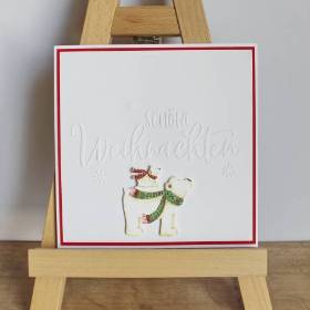 Weihnachtskarte "Eisbär" aus der Manufaktur Karla