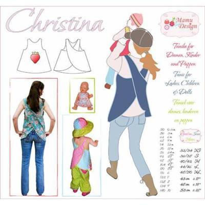 "CHRISTINA" E-Book Schnittmuster Schürzenkleid von Mamu-Design