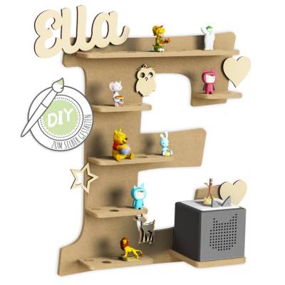 Regal für Musikbox zum selber bauen, DIY Wandregal für Toniefiguren, Aufbewahrung für Tonies