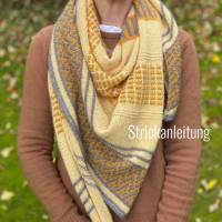 Strickanleitung Lizas Tuch Cozy Gold