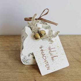 Kleine Geschenkbox "Fröhliche Weihnachten" aus der Manufaktur Karla