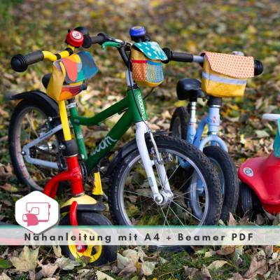 Schnittmuster Lenkertasche für Kinderfahrräder, Roller, Laufrad, Rutschauto und Co.