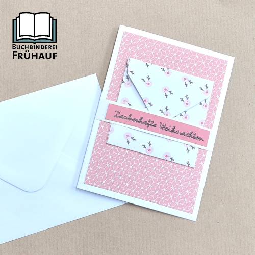 Weihnachtskarte für Geldgeschenk Elch
